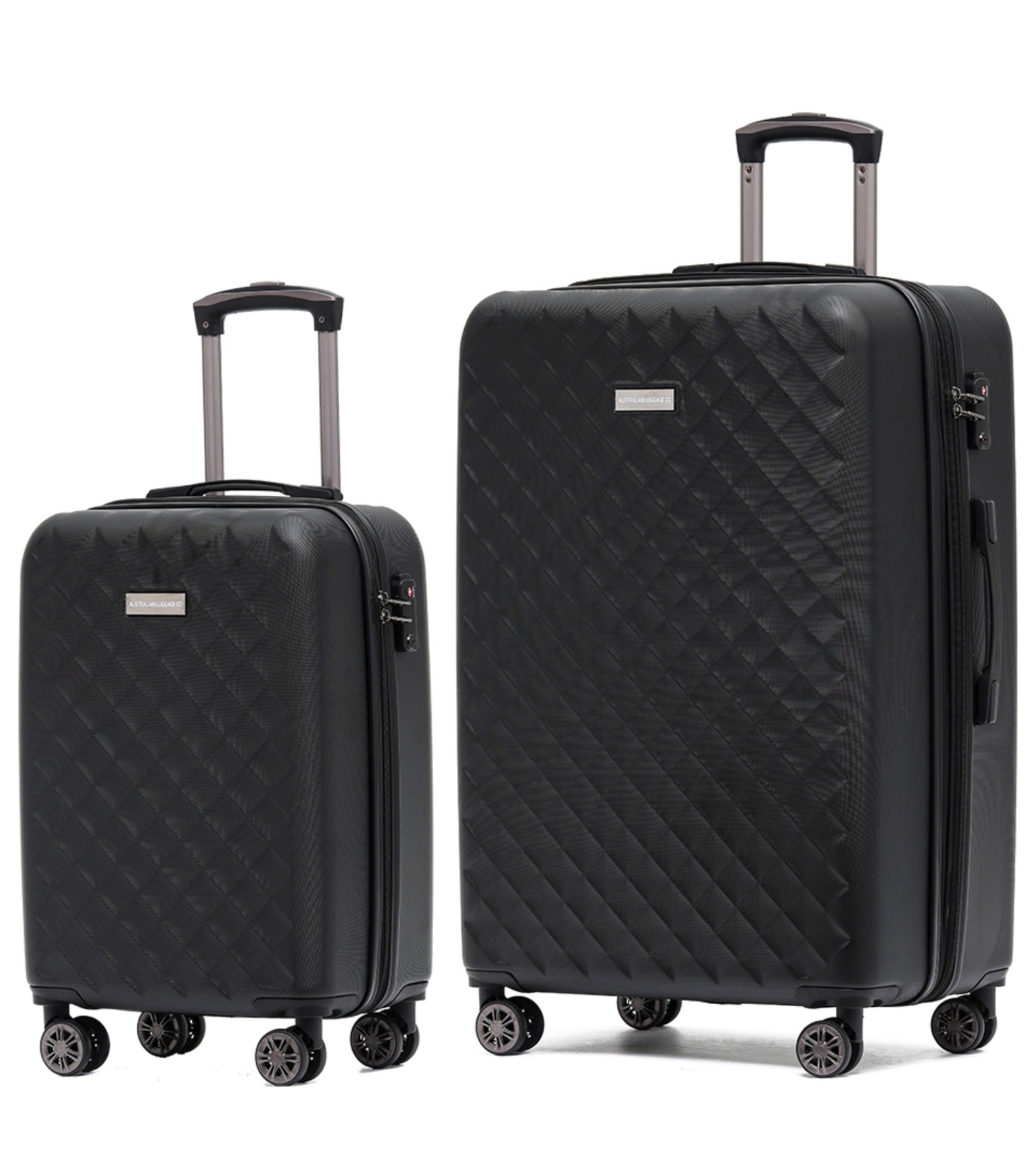 2 piece set, carry-on and large