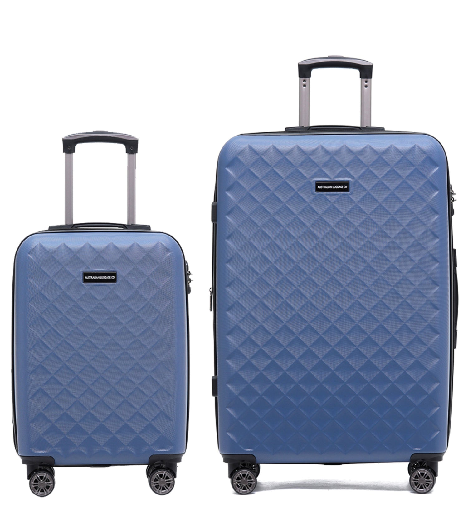 Aus Luggage Venice 4-Wheel Expandable Luggage Set of 2 - Indigo (Carry-on and Large)