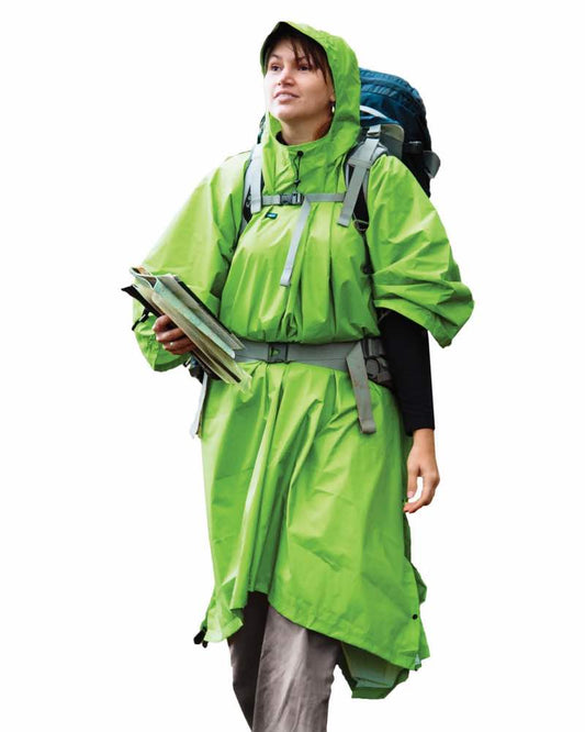 70D Nylon Waterproof Tarp / Poncho - Green