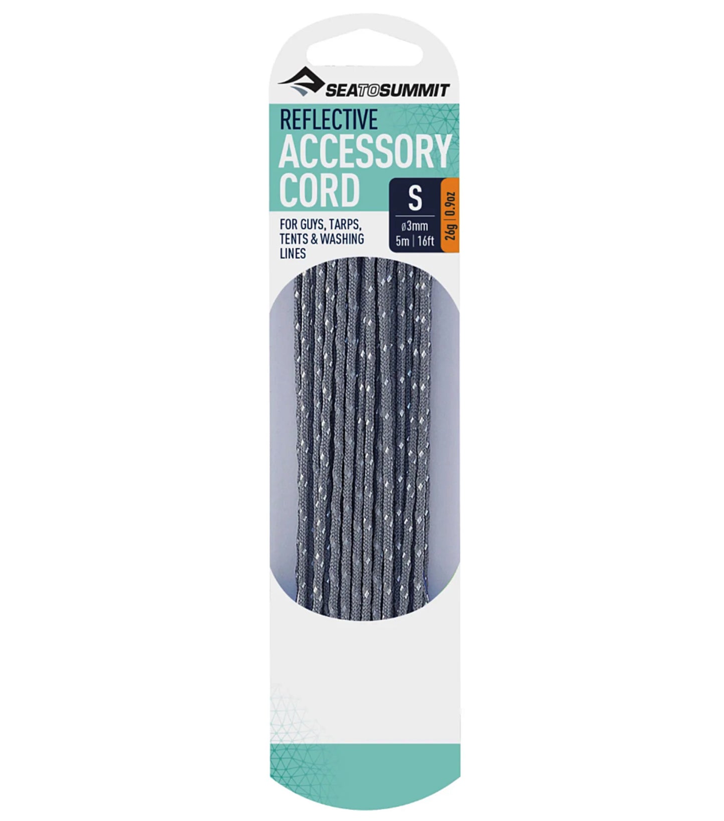 Sea to Summit Grey Reflective Cord - 3mm