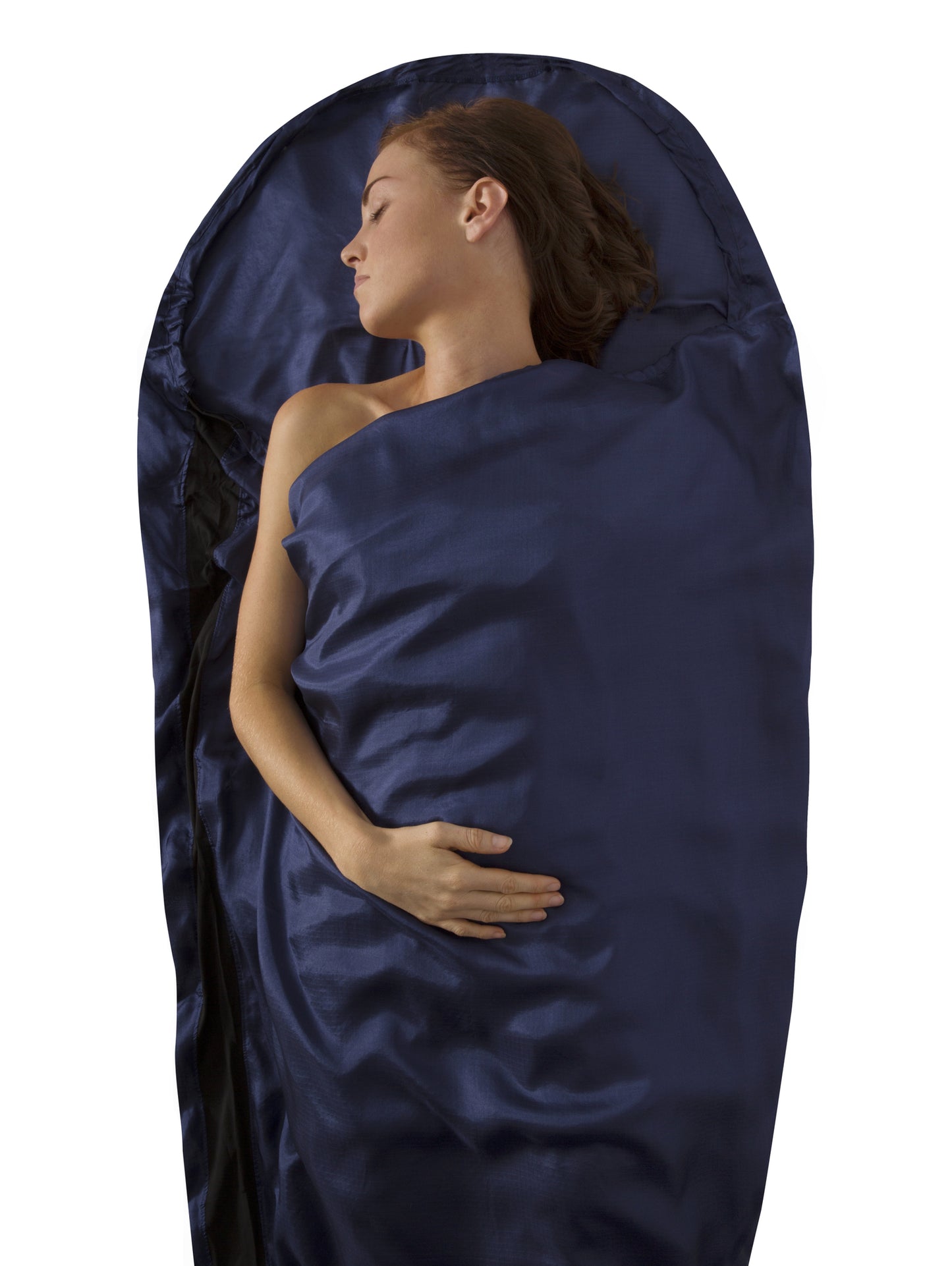 Sea to Summit : Travel Sleep Liner : Silk Liner Stretch Hood - Navy