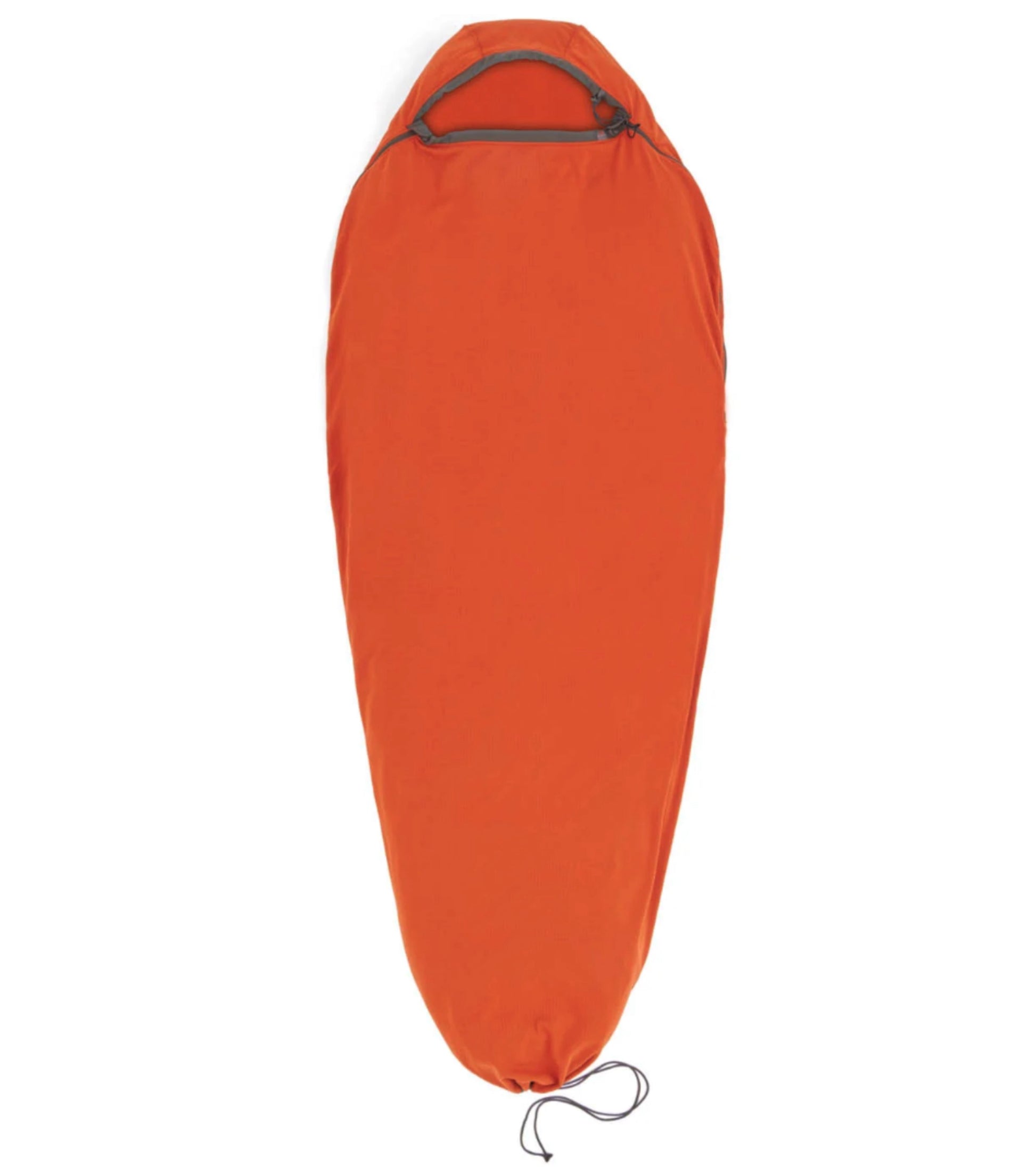 Sea To Summit Reactor Fleece Sleeping Bag Liner - Compact Mummy with Drawcord - Orange