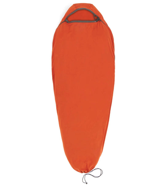 Sea To Summit Reactor Fleece Sleeping Bag Liner - Standard Mummy with Drawcord - Orange