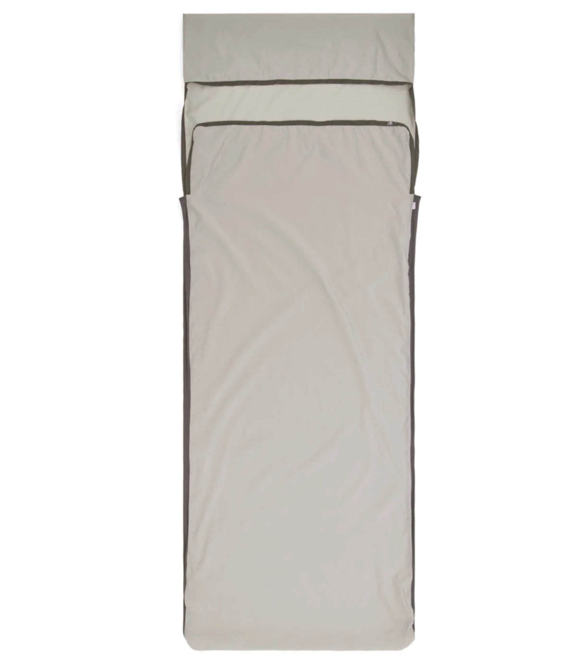 Sea To Summit Silk Blend Sleeping Bag Liner - Rectangular with Pillow Sleeve - Grey