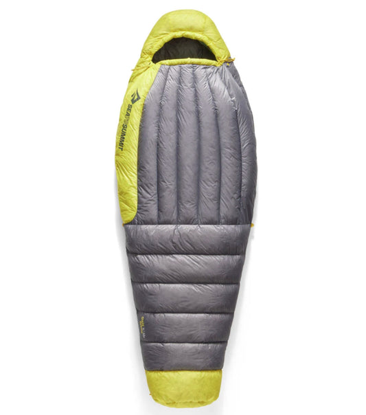 Sea to Summit Spark Women's 7°C / 45°F Ultra Dry Down Sleeping Bag (Long Mummy) - Grey / Yellow