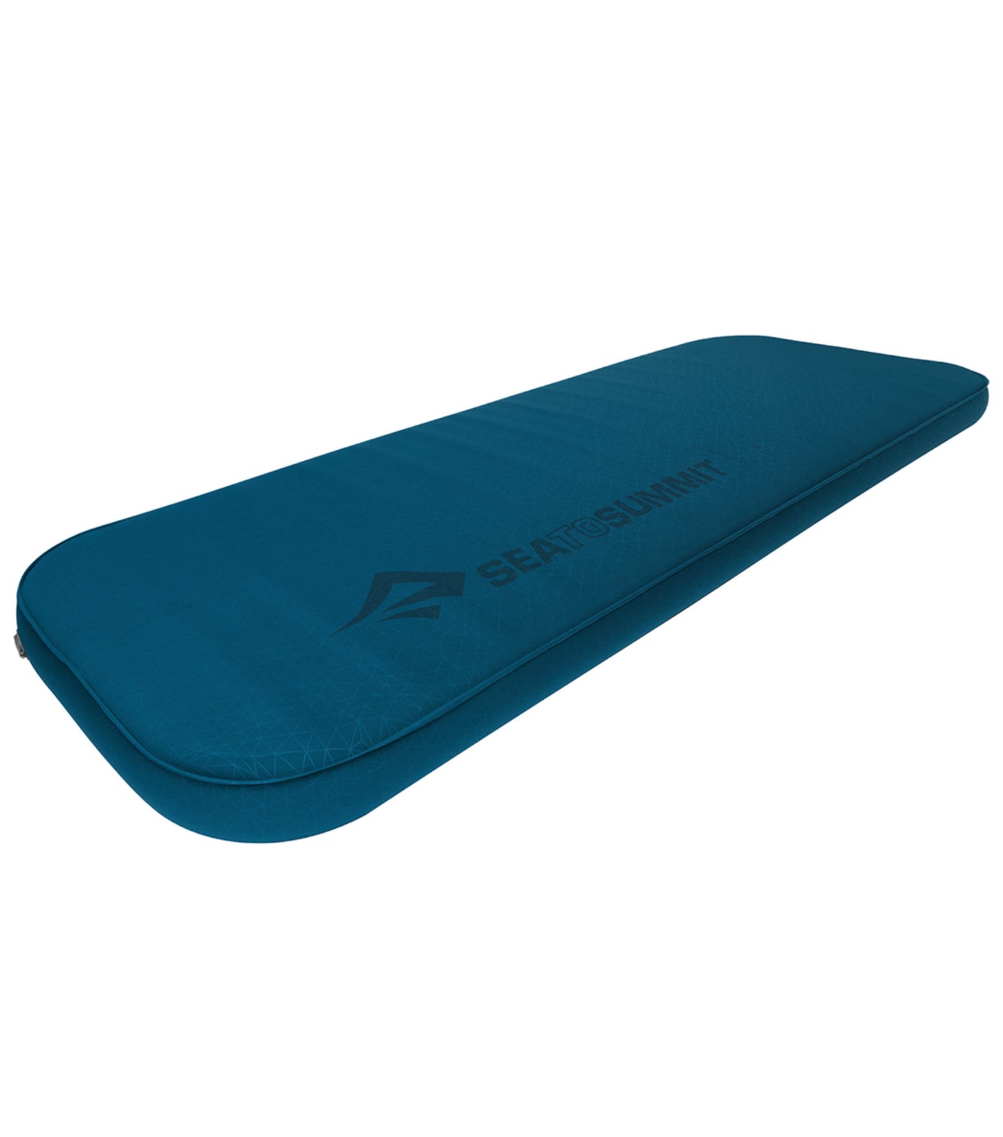 Diagonal supporting foam walls help inflate the mattress and creates a more compact rolled mat