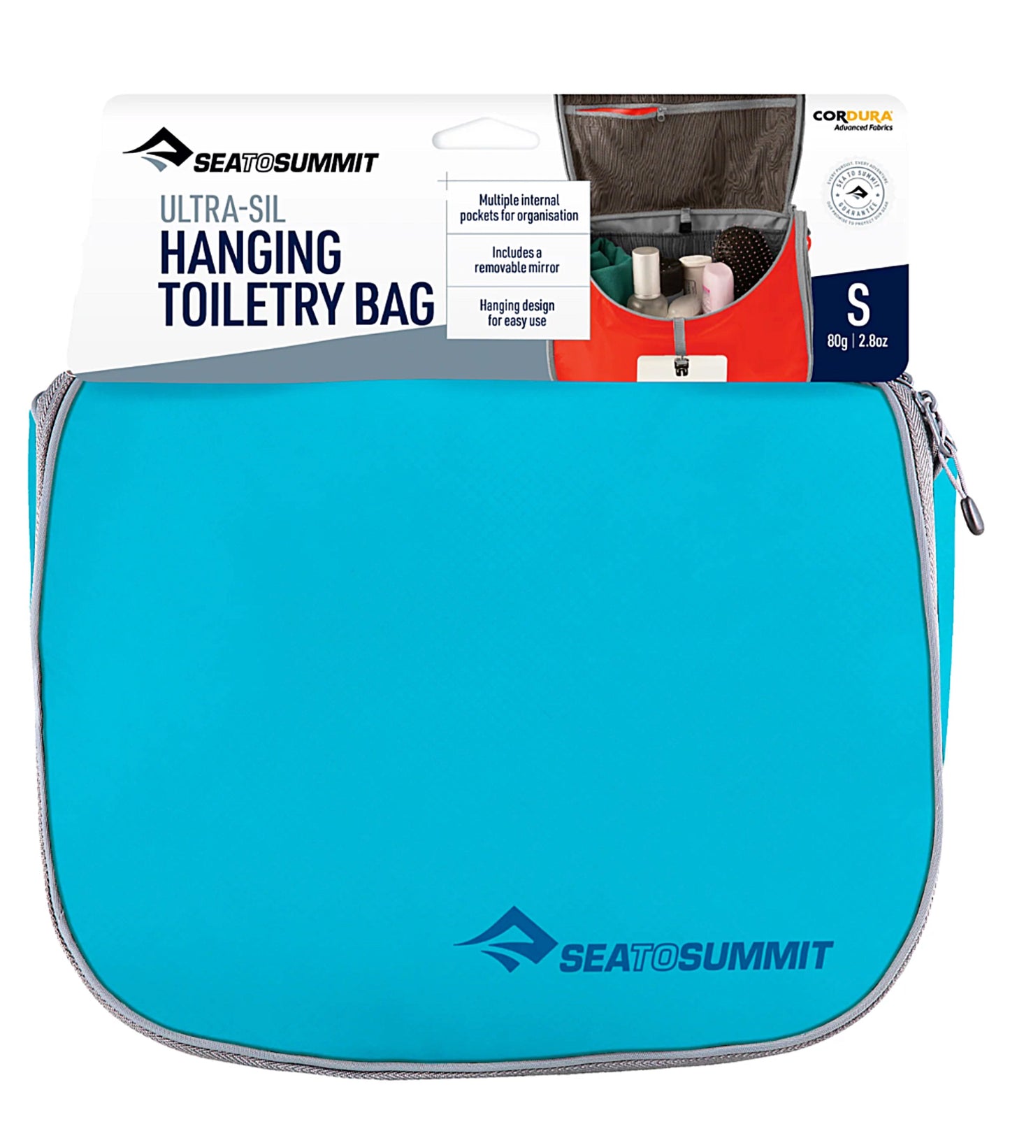 Sea To Summit Ultra-Sil Hanging Toiletry Bag Small - Blue Atoll