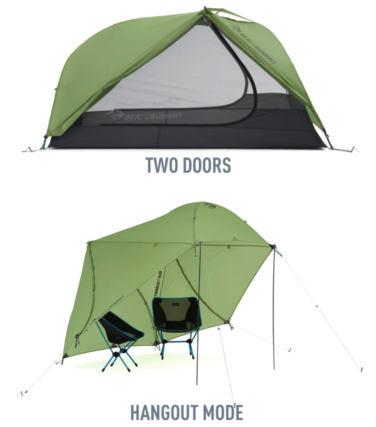 Sea To Summit Telos TR2 Ultralight Bikepack Tent (2 Person) - Green