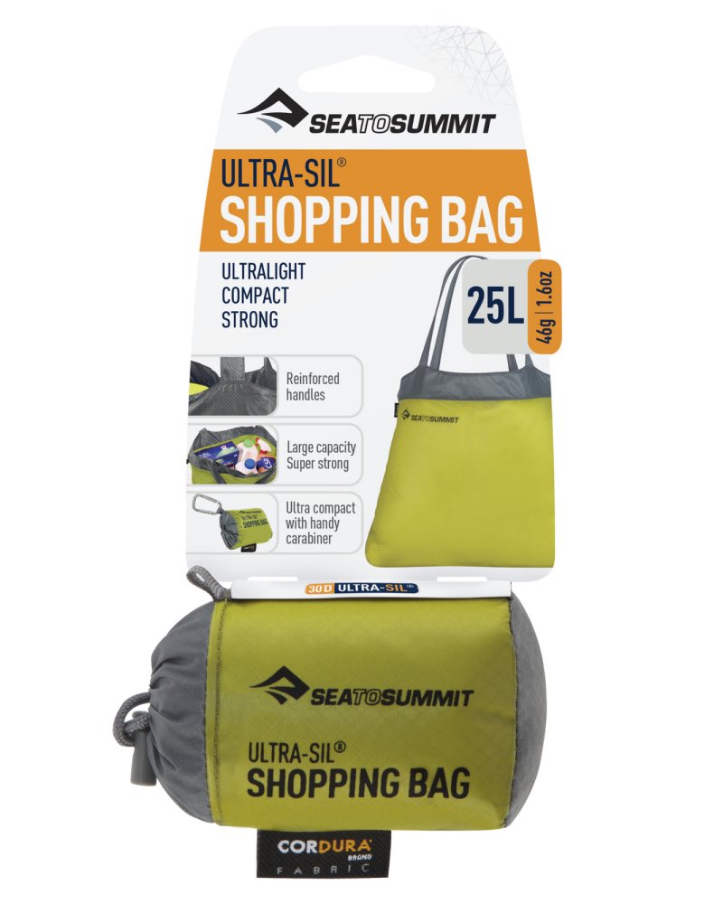 Packs into an attached Ultra-Sil stuff sack and includes handy aluminium carabiner