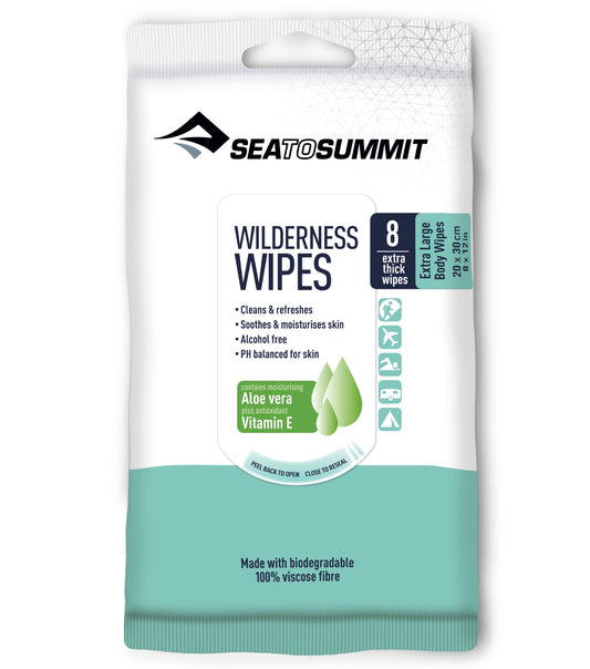 Sea to Summit Wilderness Wipes - XL Size (8 Extra Thick Wipes)