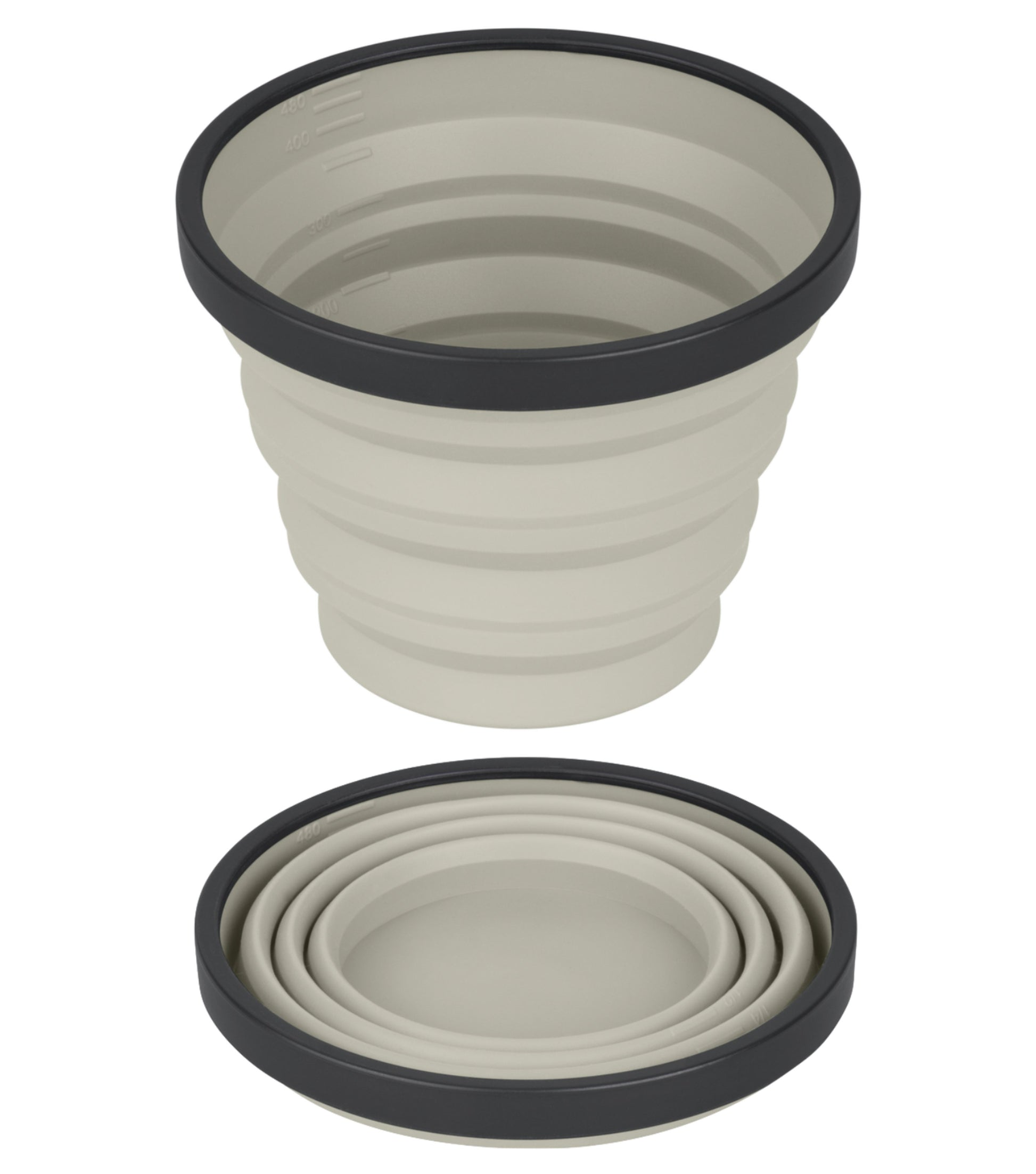 X-Mug is calibrated as a measuring cup, with measurements imprinted on the inside