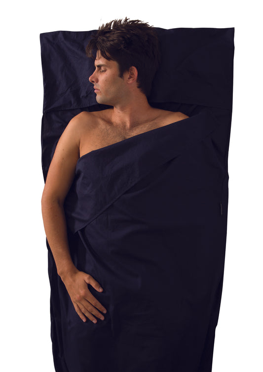 Travel Sleep Liner : Cotton Traveller with Pillow Insert 