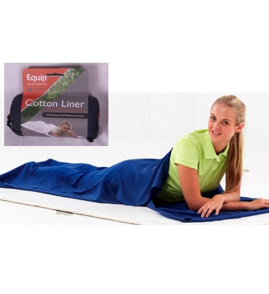 Product Image : Cotton Sleeping Bag Liner with Pillow Insert : Equip Safety First