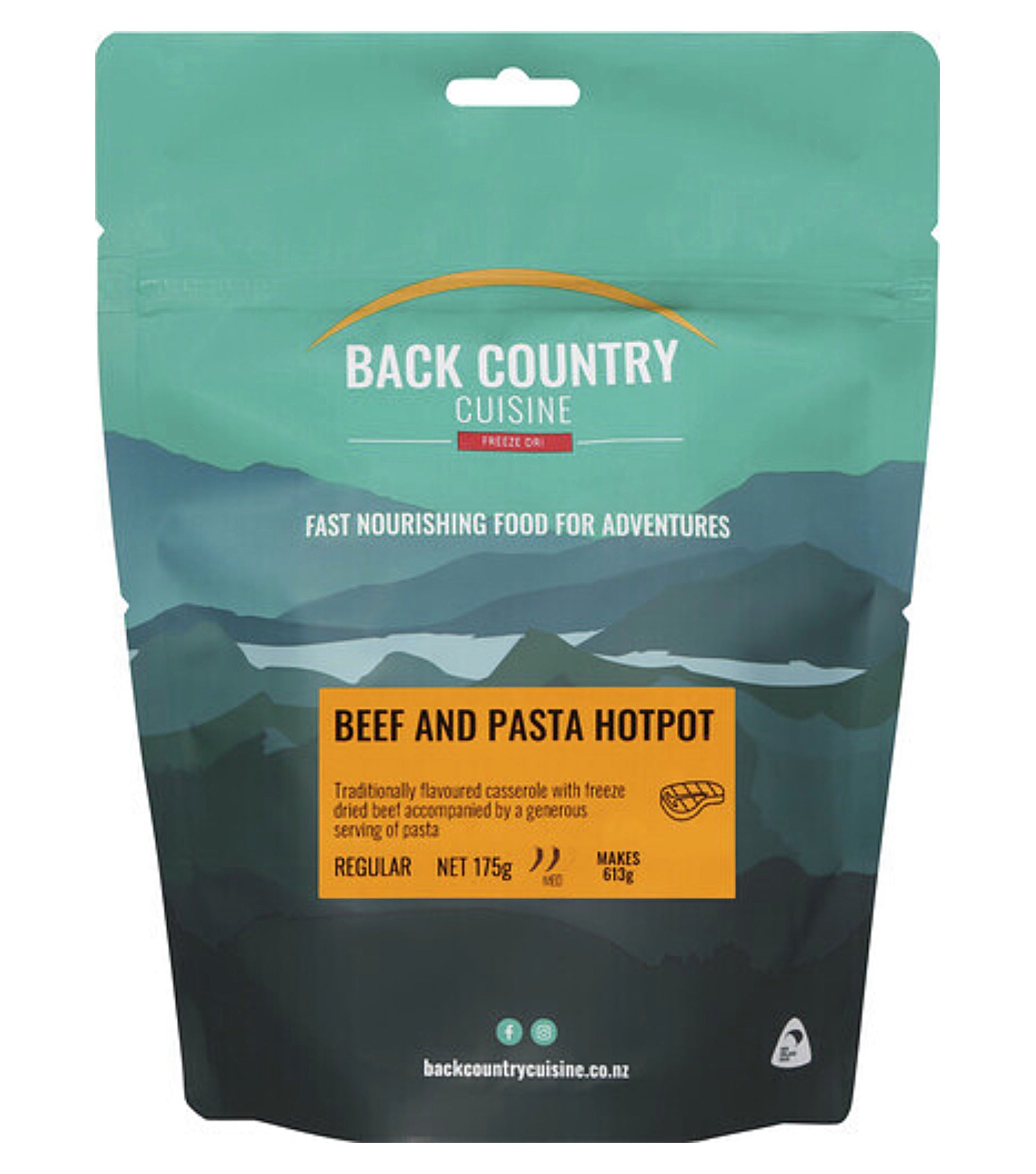 Back Country Beef and Pasta Hotpot - Regular Serve