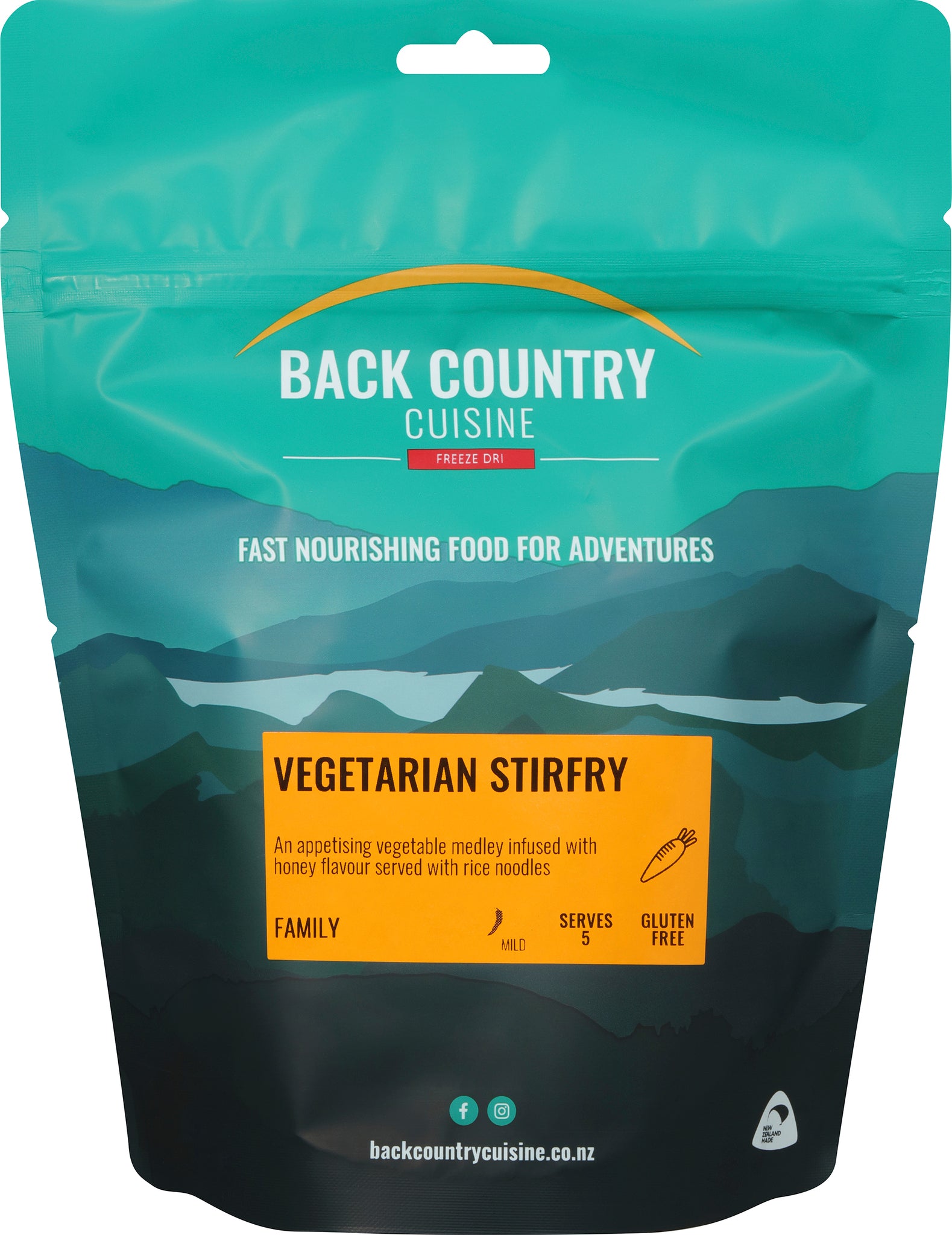 Back Country Cuisine : Vegetarian Stirfry - Family Serves (Gluten Free) 