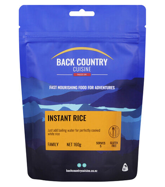 Back Country Cuisine Freeze Dried Instant Rice - Family Serve (Gluten Free)