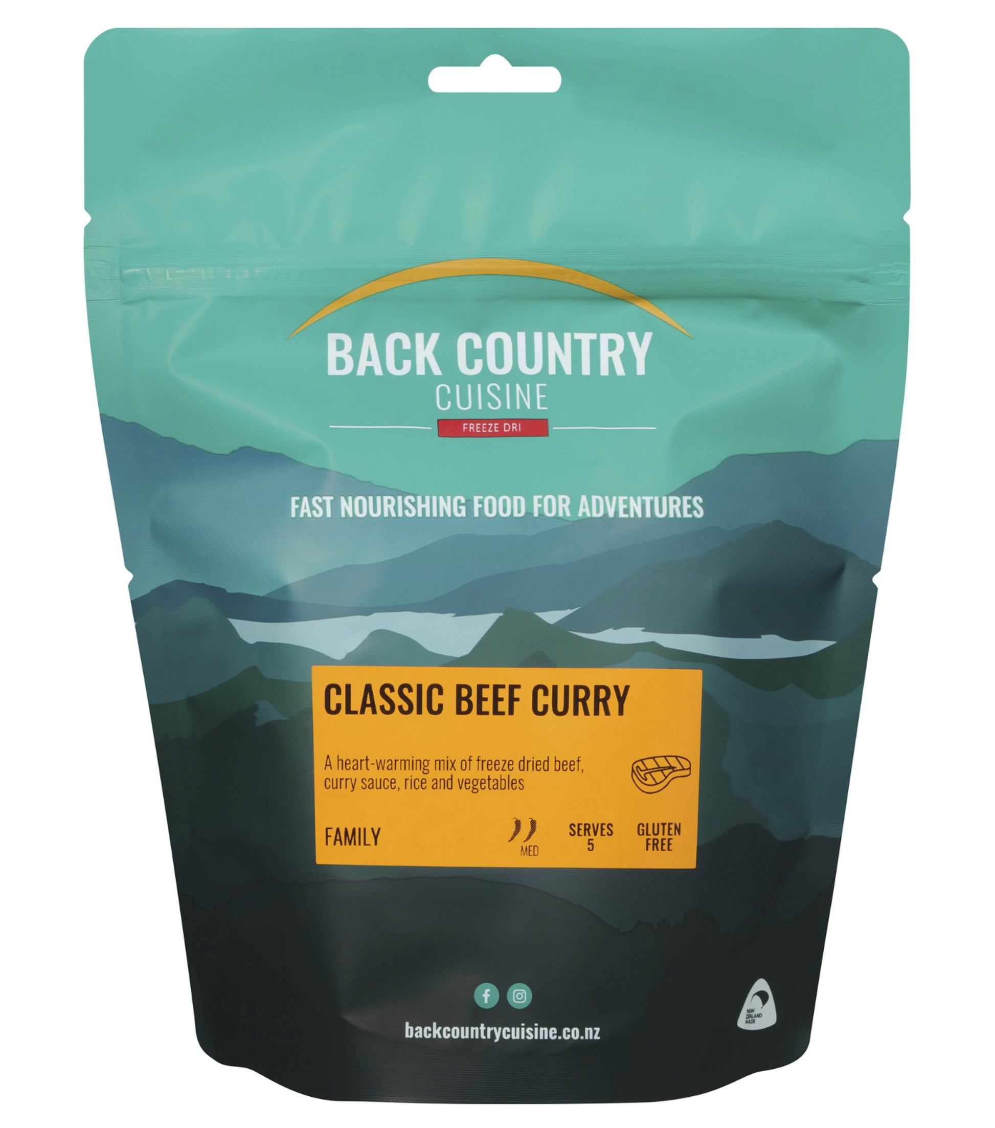 Back Country Classic Beef Curry - Family Serve