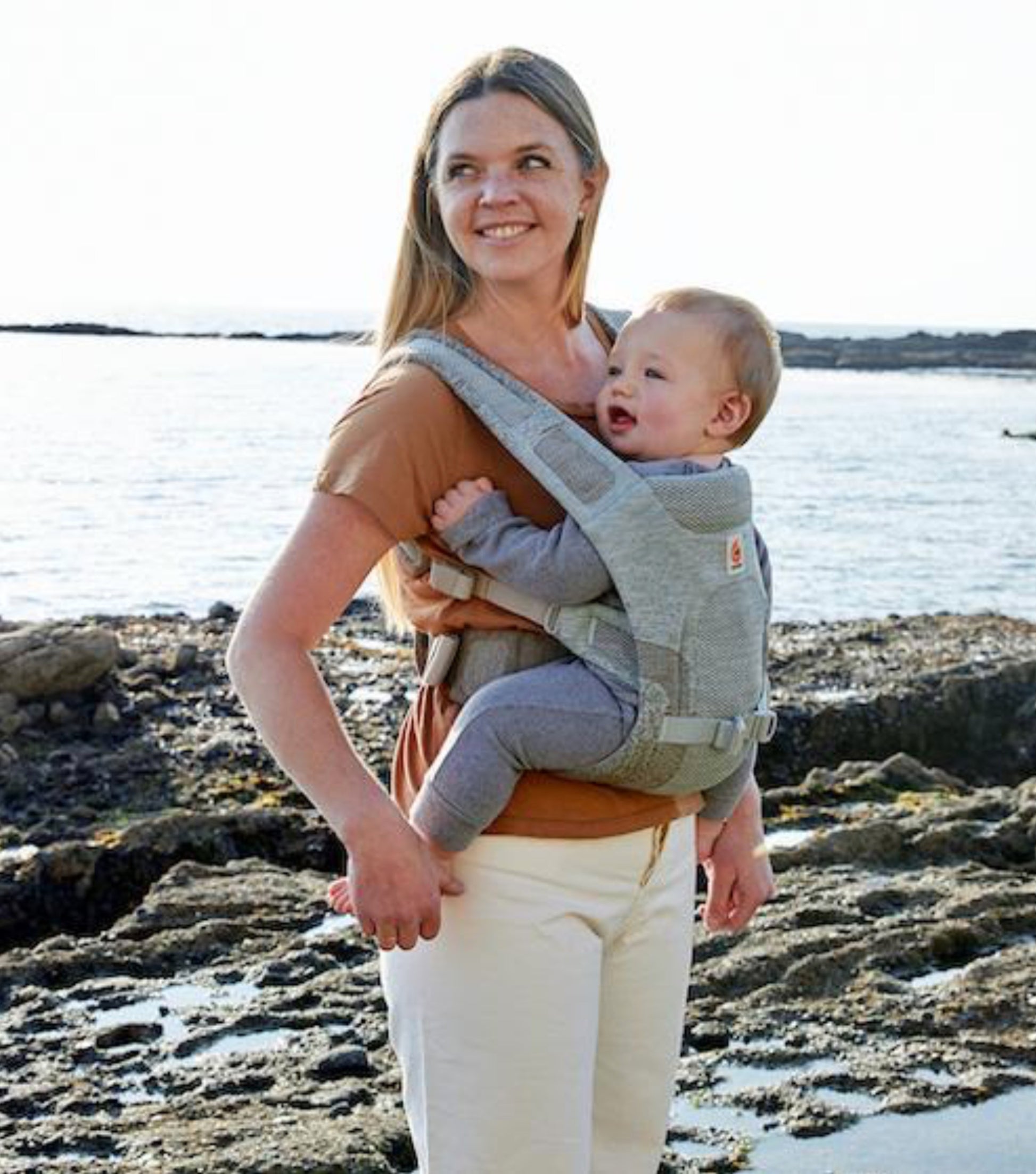 ErgoBaby Aerloom Baby Carrier - Sea Cliff