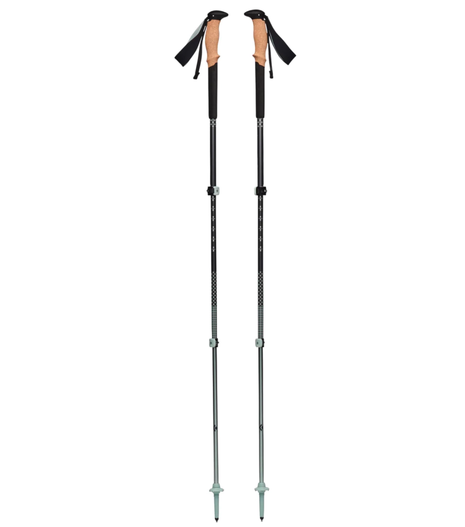 Black Diamond Pursuit Trekking Poles S/M (100 - 125 cm) - Charcoal / Foam Green