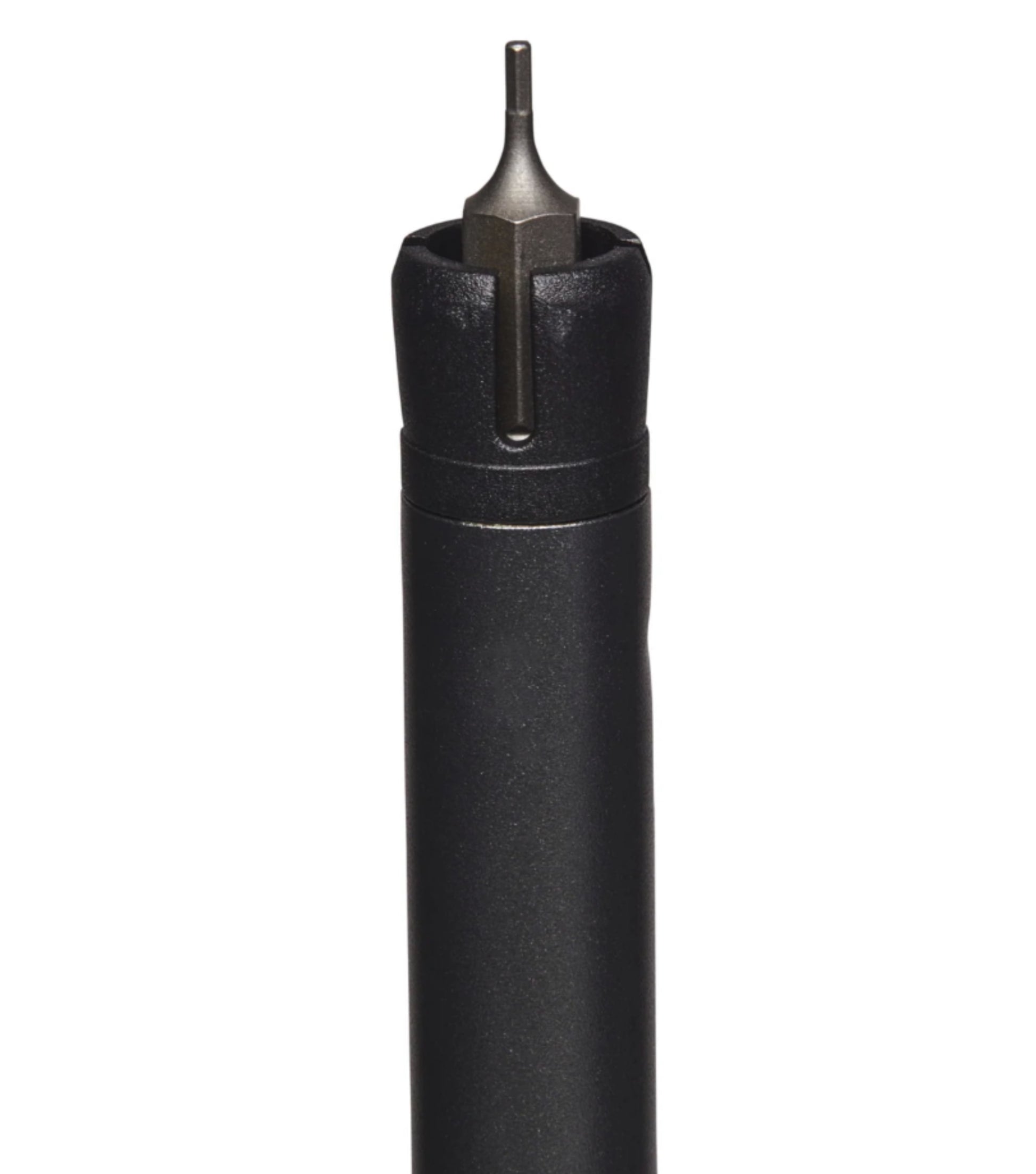 1.5 mm hex bit tool built into shaft for in-field maintenance