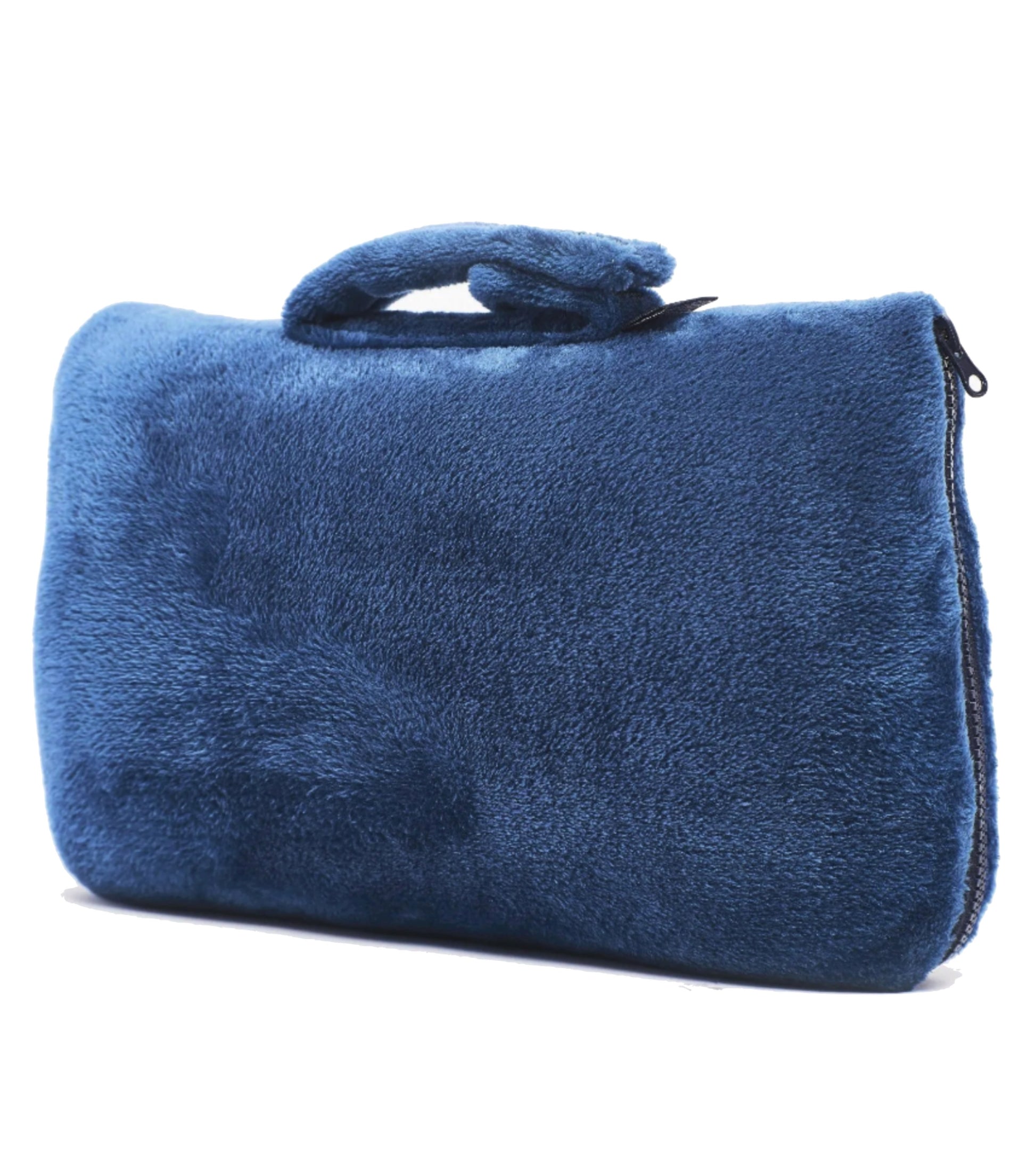 Cabeau Fold 'n Go 4-In-1 Travel Blanket, Pillow, Seat Cushion and Lumbar Support - Royal Blue