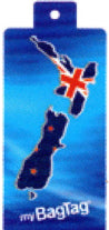 MyBagTag Luggage Tags - NZ Map