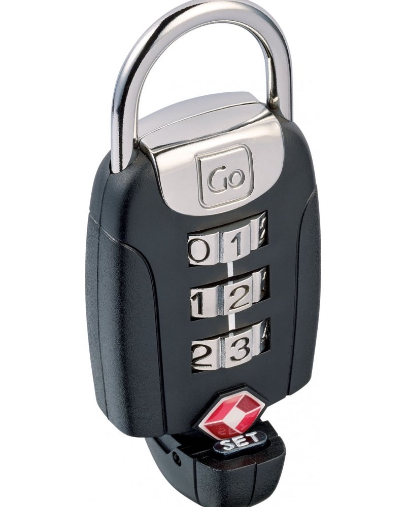 Go Travel Big Dial Twist N Set Combination Lock - Black