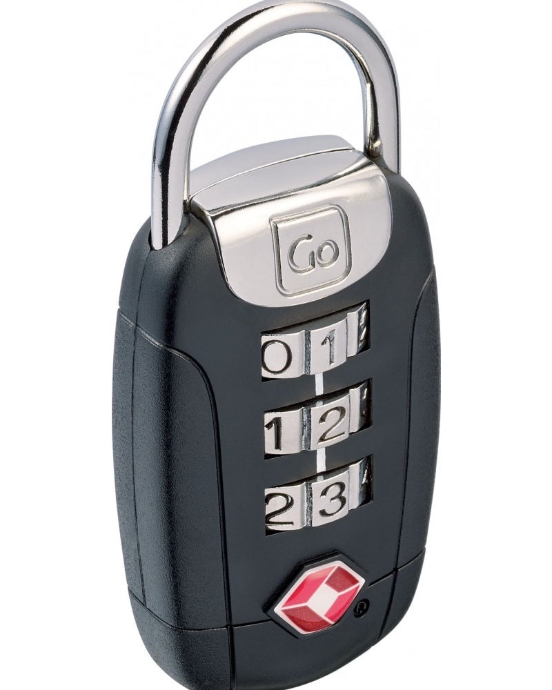 Go Travel Big Dial Twist N Set Combination Lock - Black