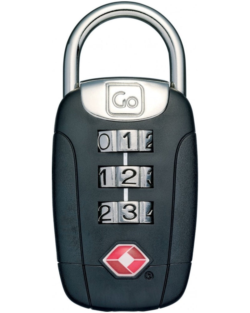 Go Travel Big Dial Twist N Set Combination Lock - Black