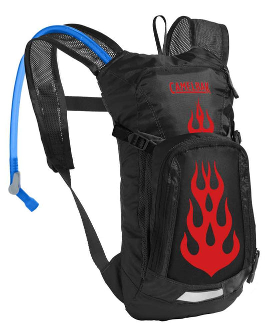 Camelbak : Mini M.U.L.E. 1.5L Kid's Sports Hydration Pack - Black/Flames