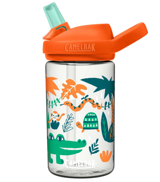 CamelBak Eddy+ Kids 400ml Drink Bottle - Jungle Animals (Tritan Renew)