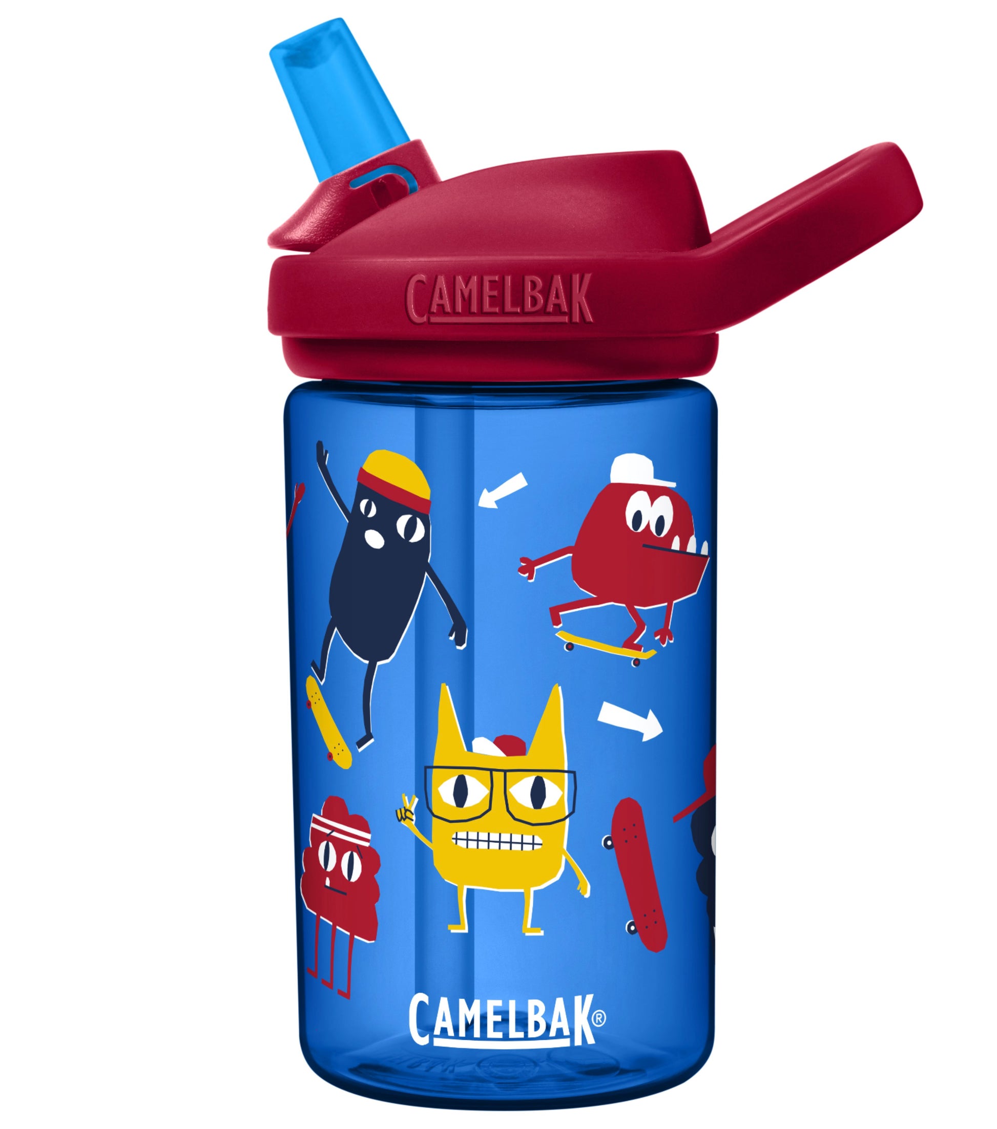  CamelBak Eddy+ Kids 400ml Drink Bottle - Skate Monsters (Tritan Renew)