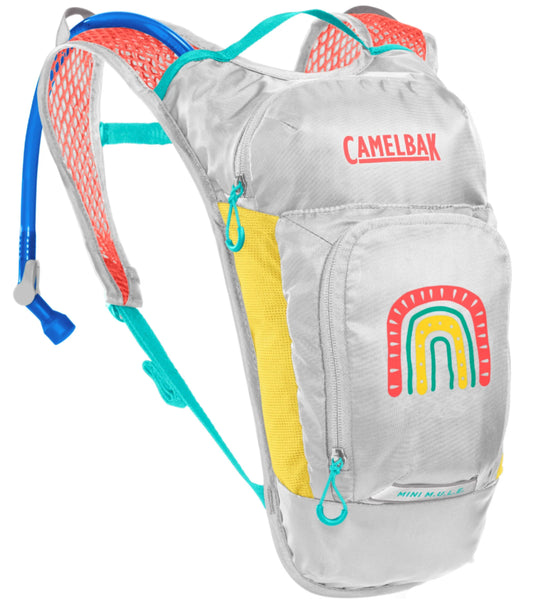 Camelbak Mini MULE 1.5L Kids Sports Hydration Pack - Grey / Rainbows