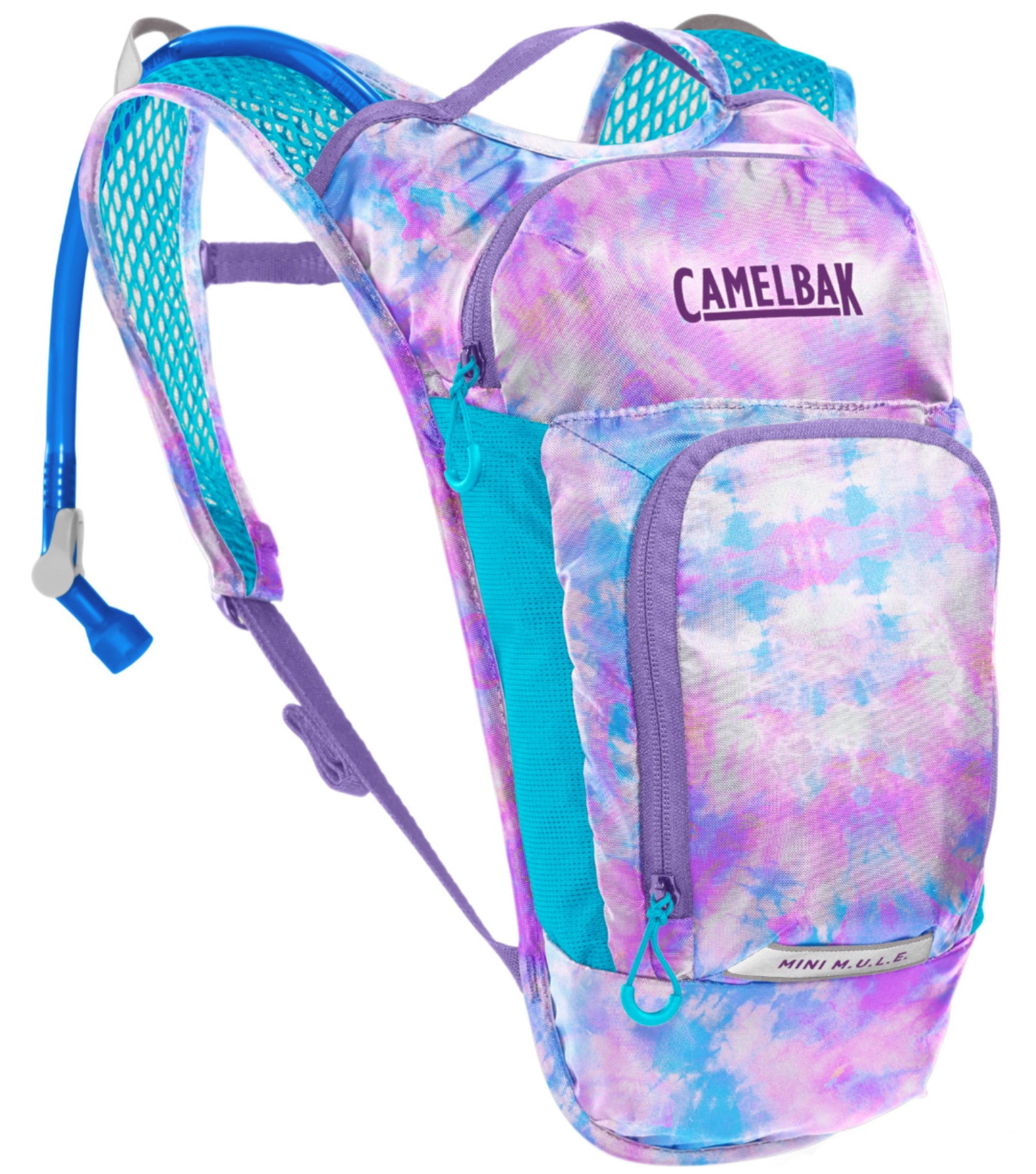 Camelbak Mini MULE 1.5L Kids Sports Hydration Pack - Tie Dye / Pink