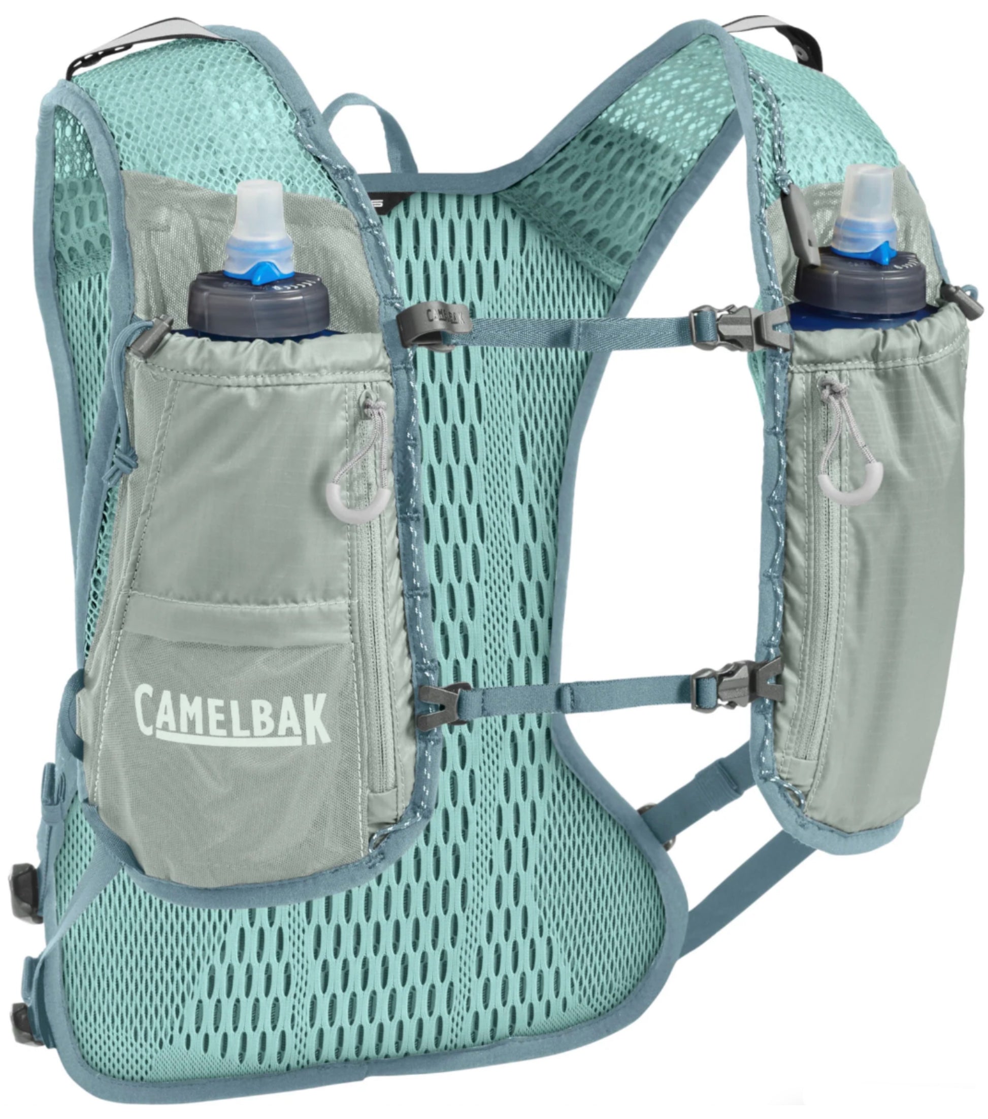 Camelbak Zephyr Pro Vest 1L Running Hydration Pack - Pigeon / Blue Surf