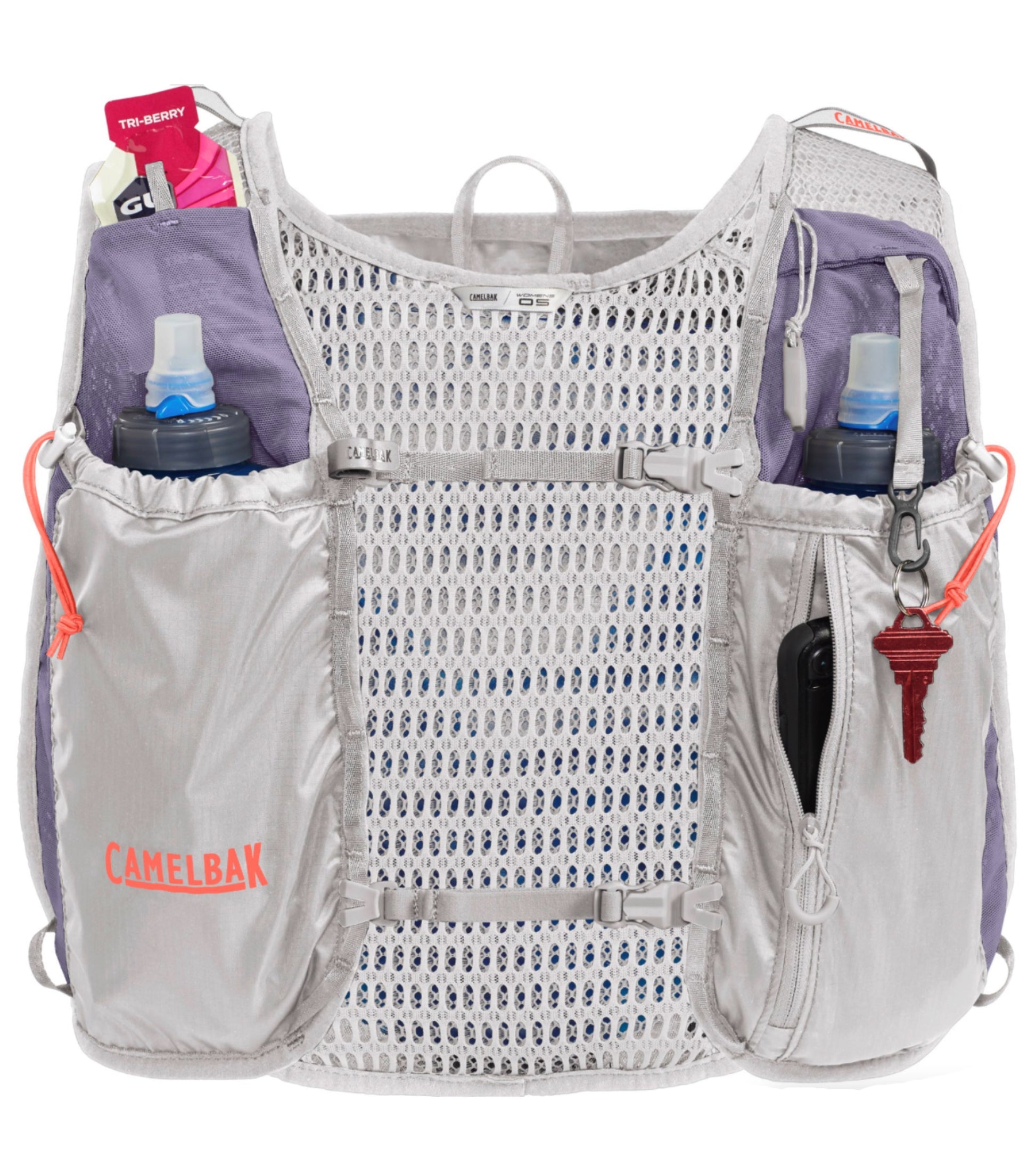 Fuel and Gear storage: Just enough room for all of your snacks, water, and running gear