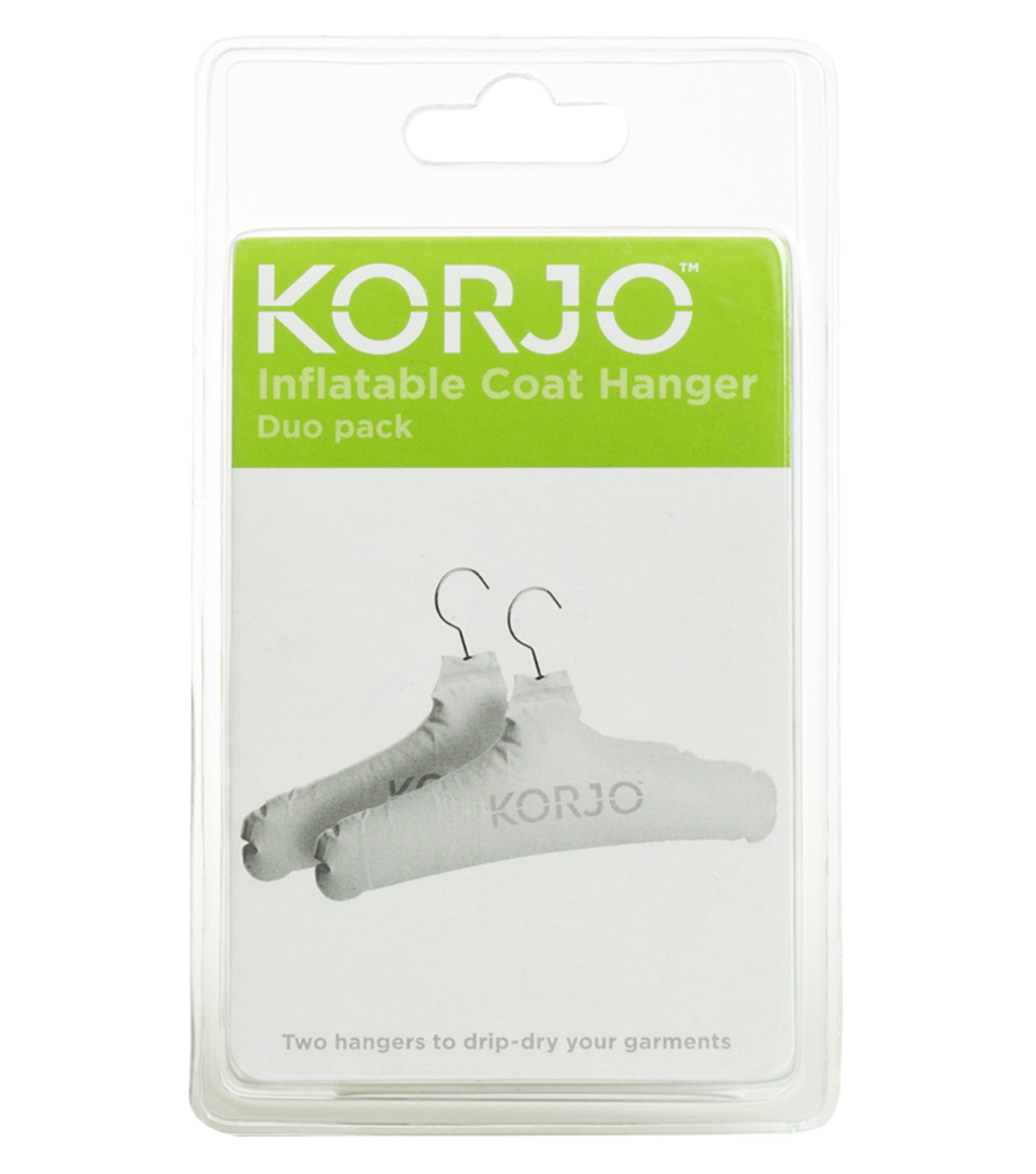 Korjo Inflatable Coat Hanger - Duo Pack