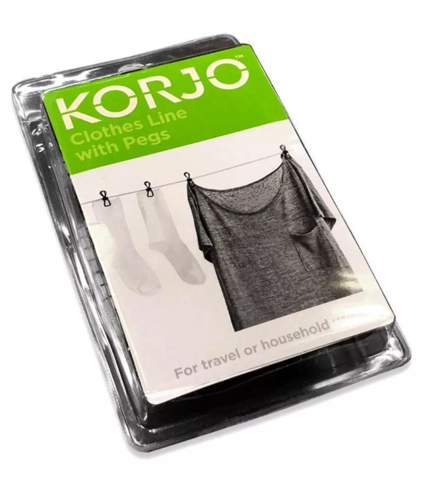 Korjo Clothesline / Clothes Line with Pegs