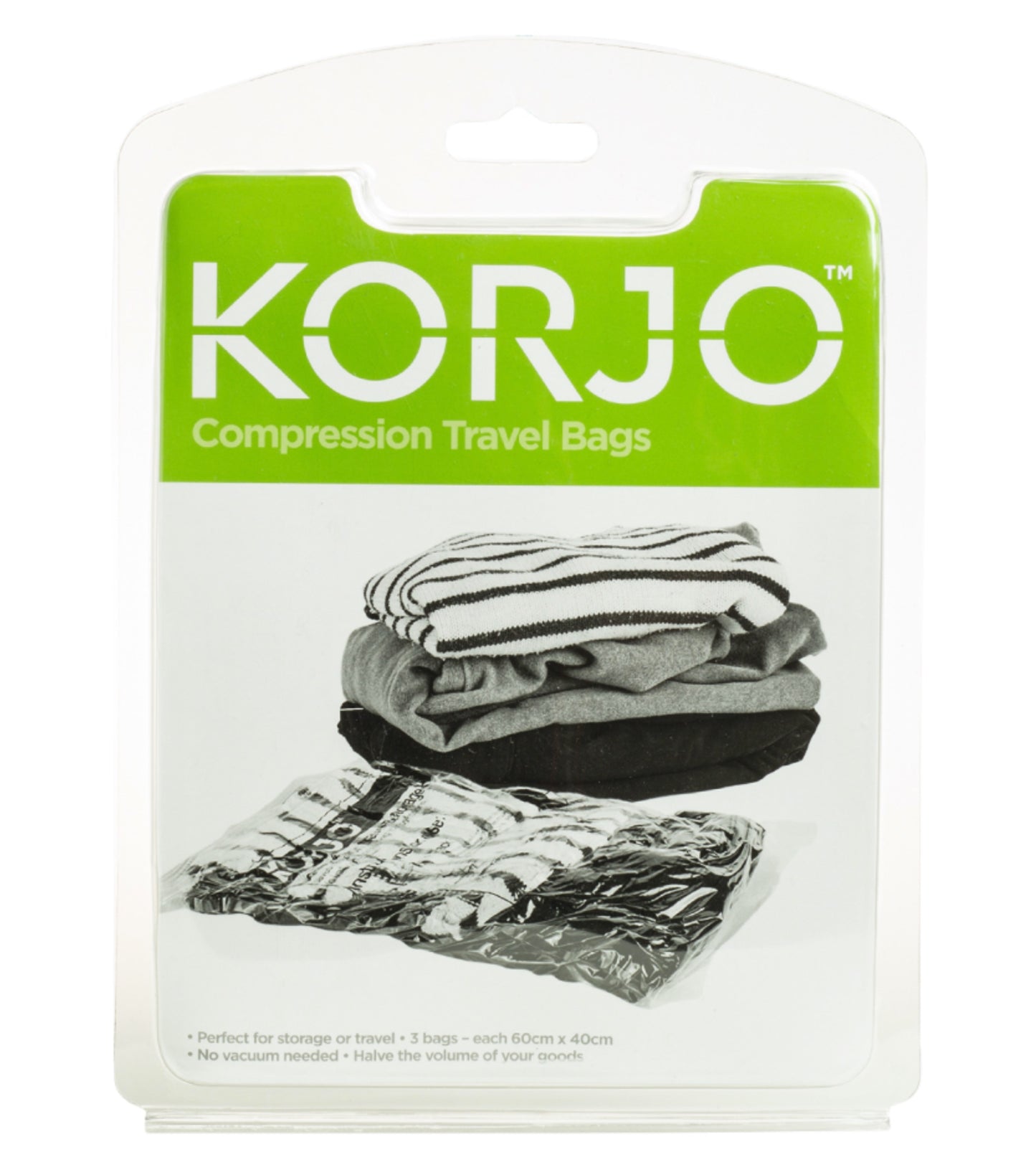 Korjo Compression Storage Bags : 3 Piece