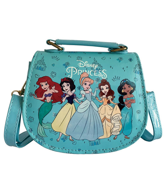 Disney Princesses Handbag with Shoulder Strap - Light Blue