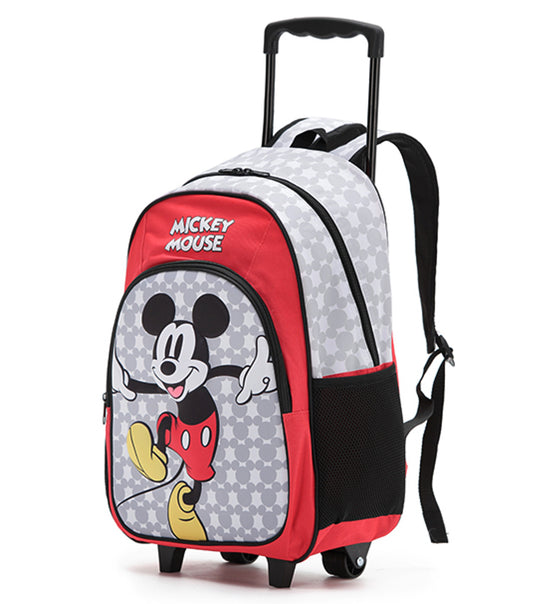 Disney Mickey Mouse Kids 17" Wheeled Backpack with 3D Front Panel