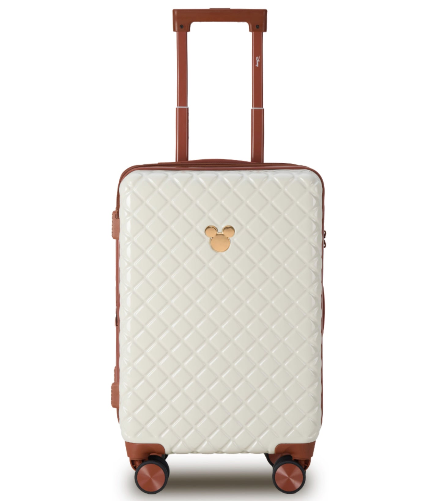 Disney Mickey 54 cm Carry-on Spinner Suitcase - Ivory / Tan