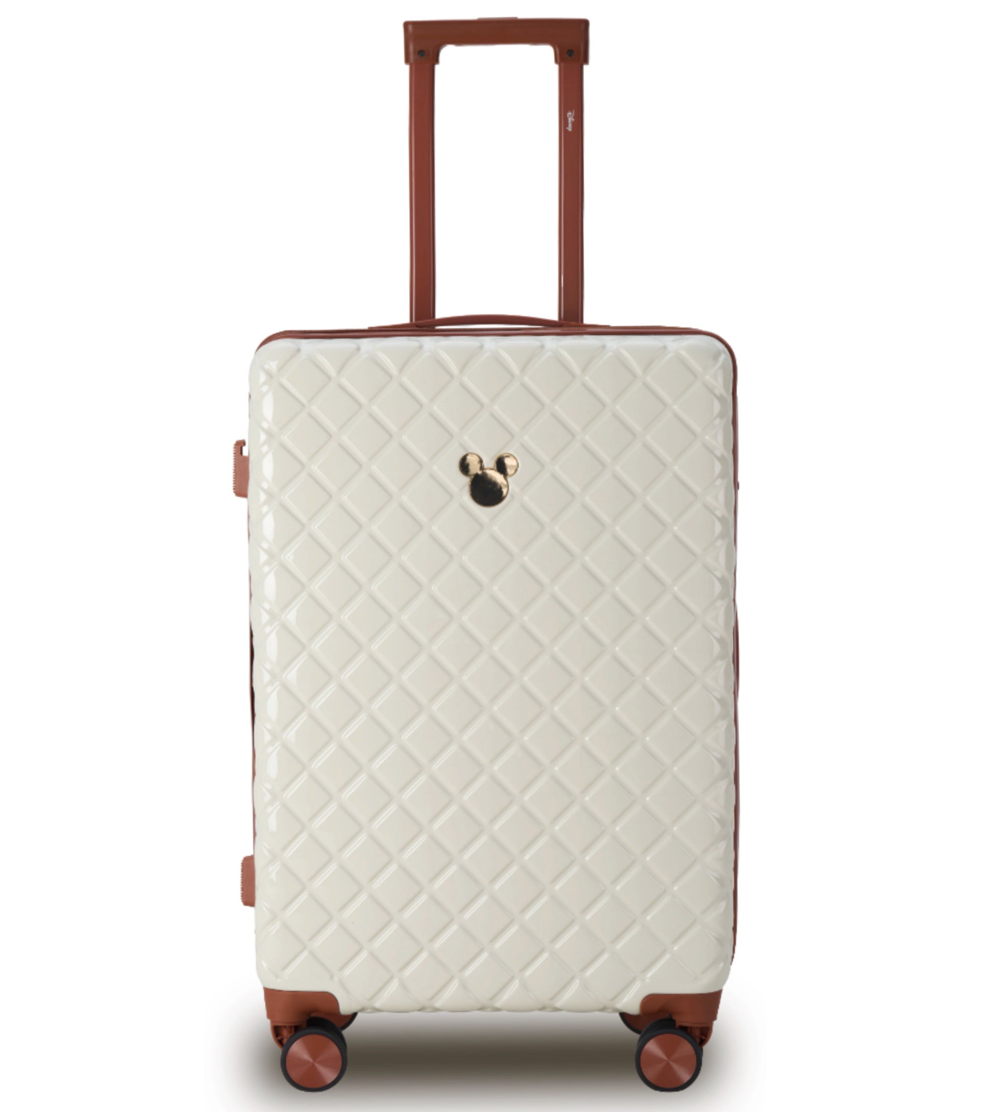 Disney Mickey 66 cm 4-Wheel Spinner Suitcase - Ivory / Tan