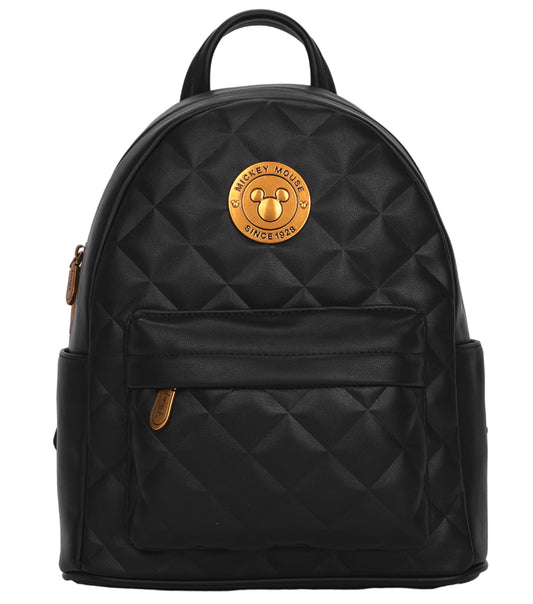 Disney Mickey Deluxe Quilted Mini Backpack - Black