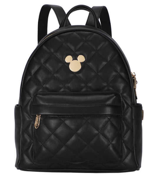 Disney Mickey Quilted Mini Backpack - Black