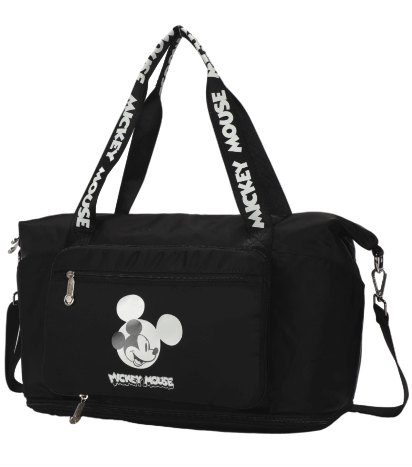 Disney Mickey Mouse Foldable Tote / Duffle Bag - Black