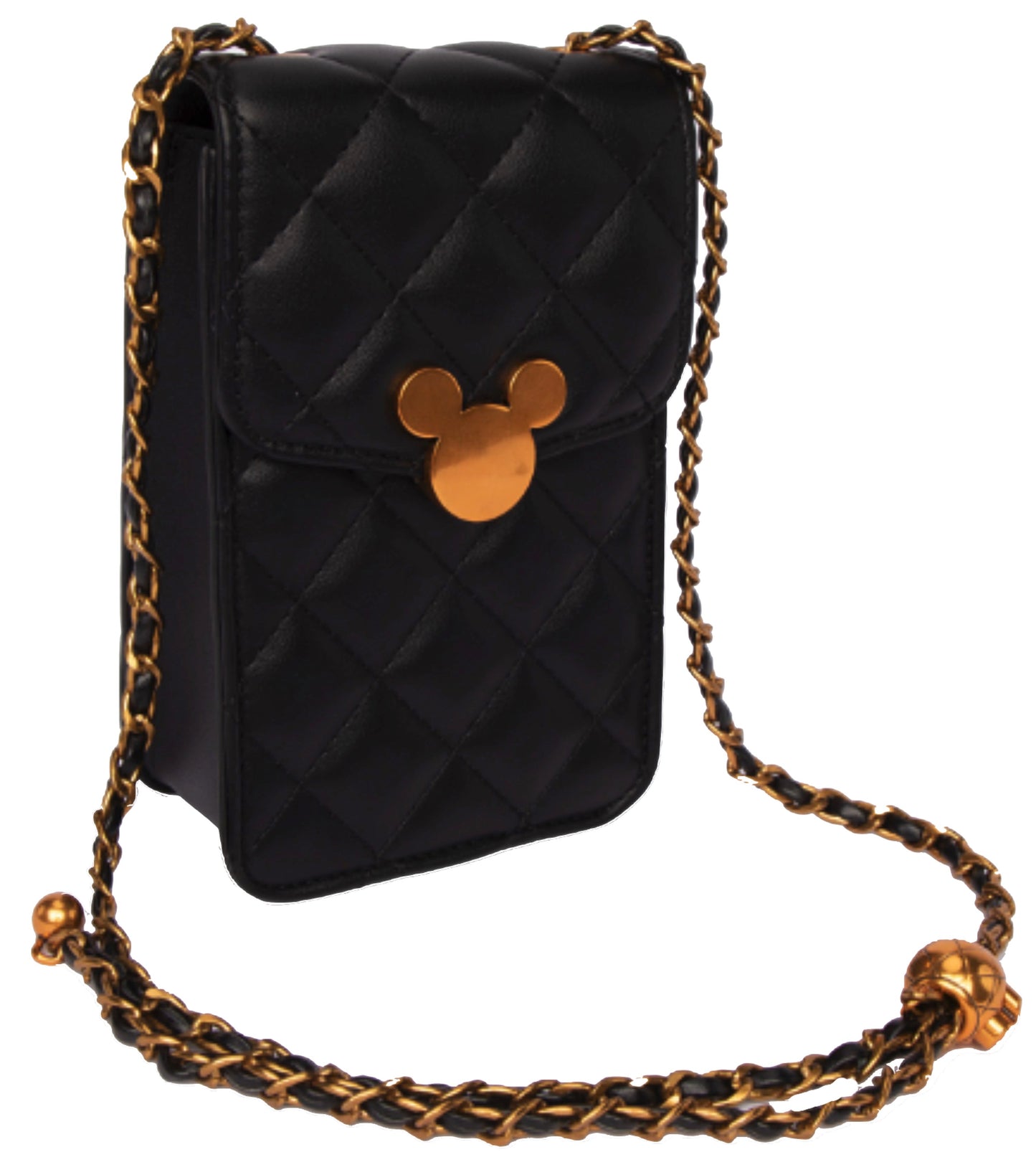 Disney Mickey Quilted Utility Shoulder Bag - Black