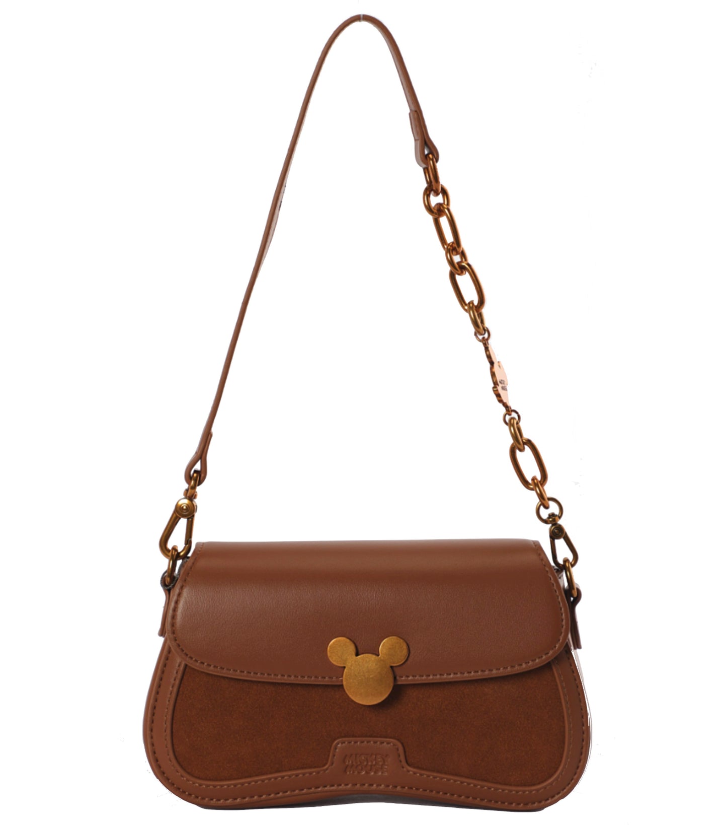 Disney Mickey Shoulder Handbag - Brown