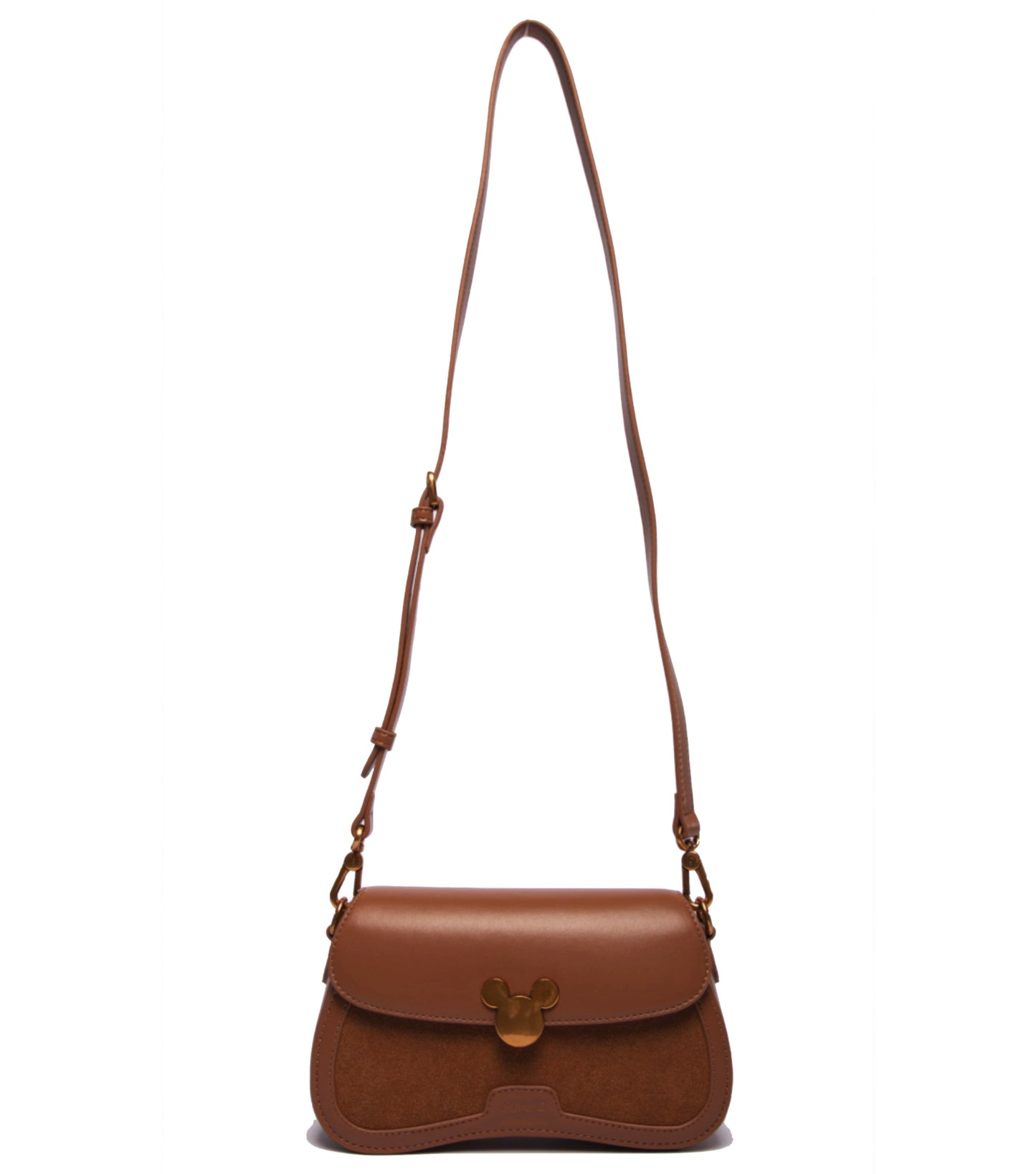 Disney Mickey Shoulder Handbag - Brown