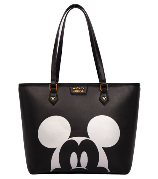 Disney Mickey Large Tote Handbag - Black